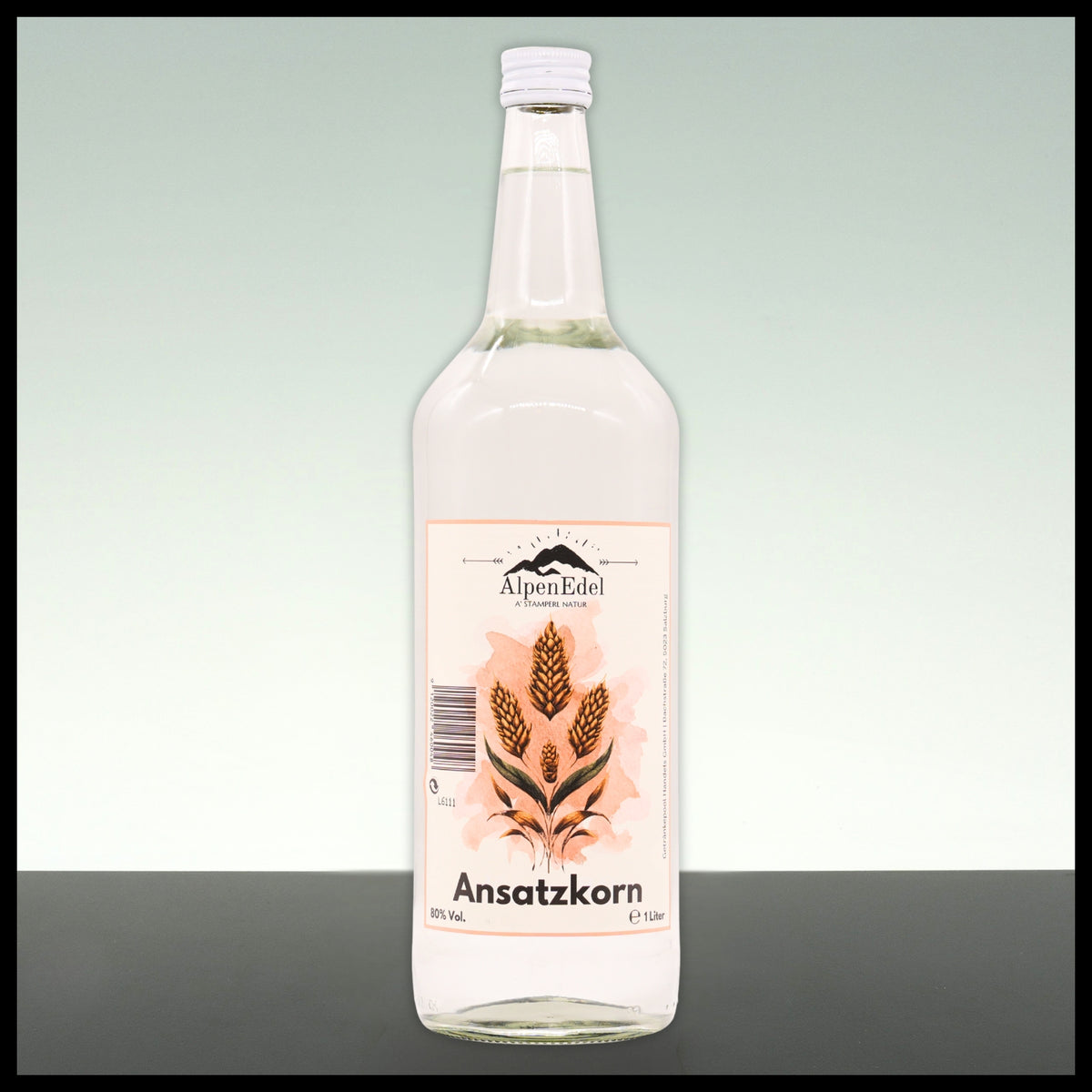 AlpenEdel Ansatzkorn 1L - 80% Vol. - Trinklusiv