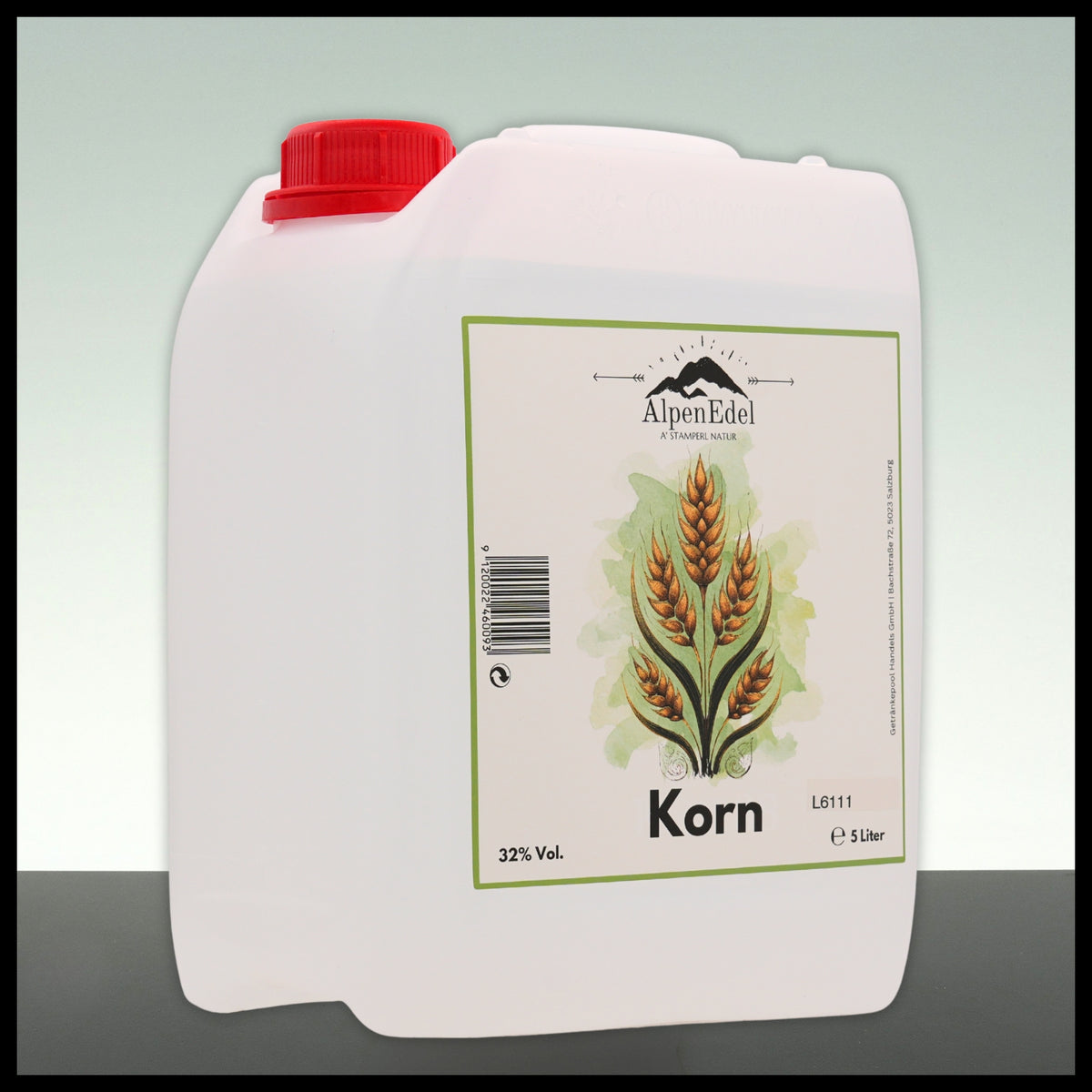 AlpenEdel Korn Kanister 5L - 32% Vol. - Trinklusiv