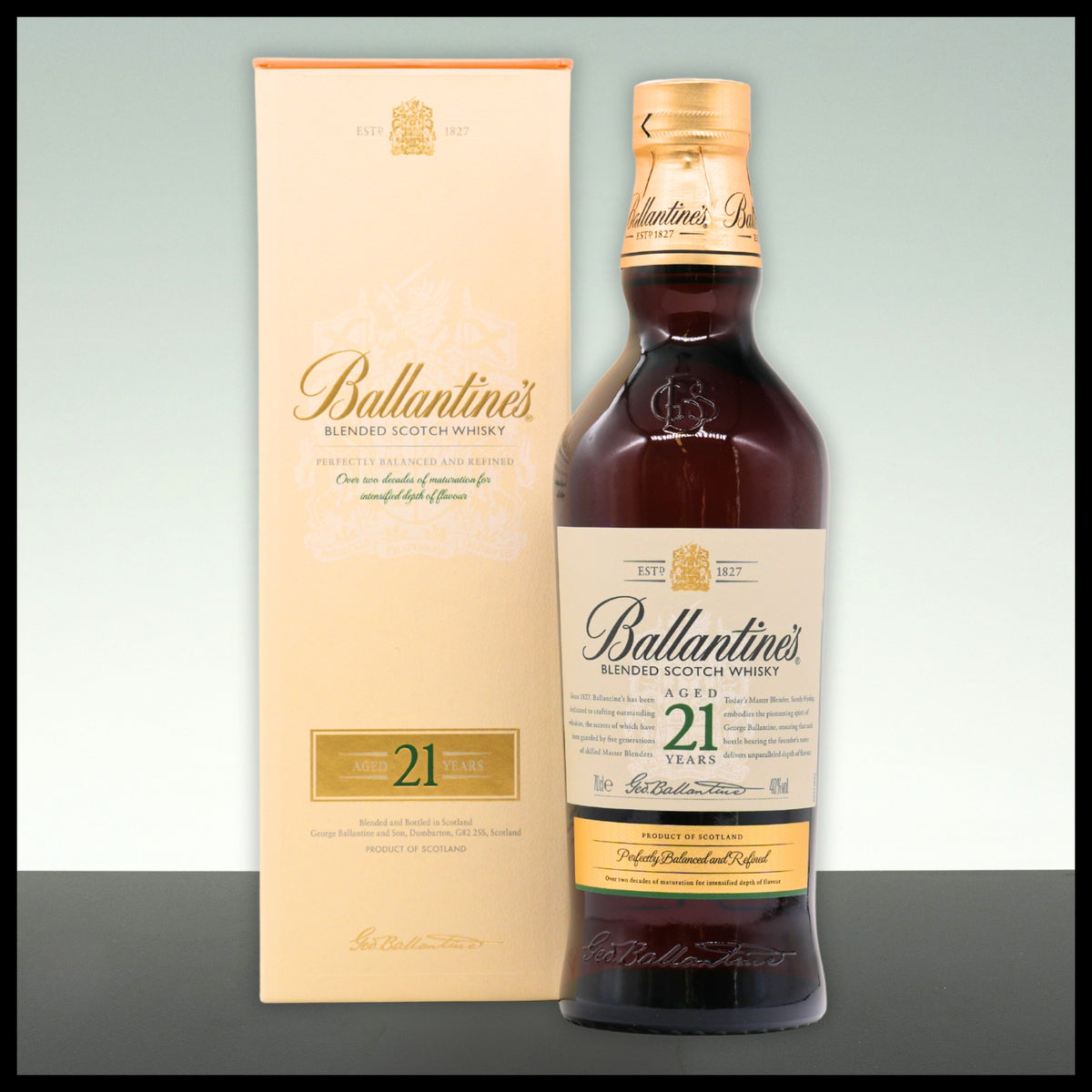 Ballantines 21 YO Blended Scotch Whisky 0,7L - 40% Vol. - Trinklusiv