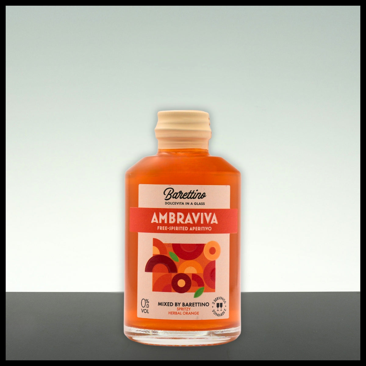 Barettino AMBRAVIVA Alkoholfreier Aperitif 0,2L - Trinklusiv