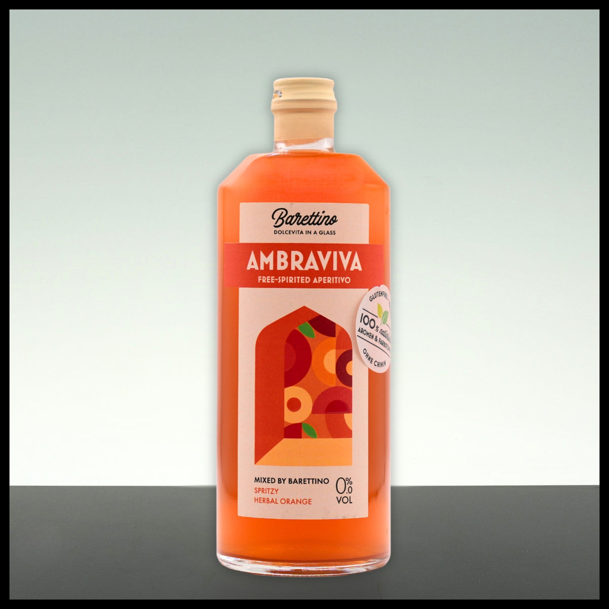 Barettino AMBRAVIVA Alkoholfreier Aperitif 0,7L - Trinklusiv