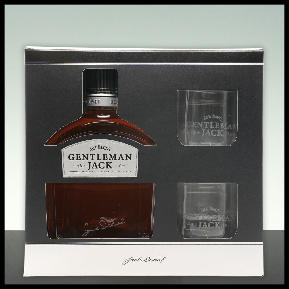 Jack Daniel's Gentleman Jack Geschenkbox mit 2 Gläsern 0,7L - 40% Vol. - Trinklusiv