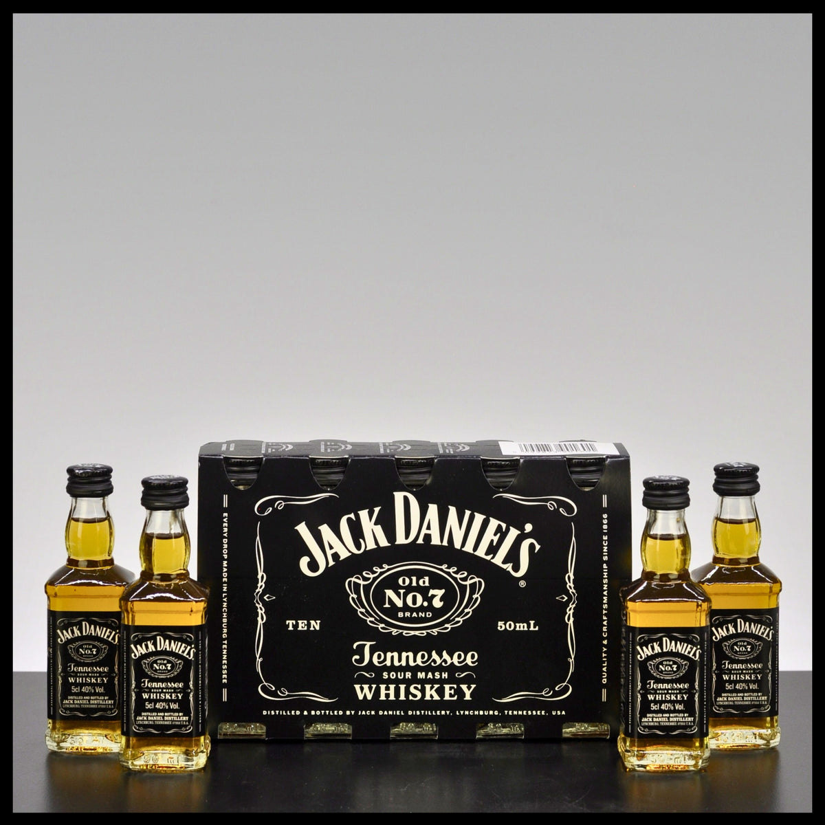Jack Daniel's Old No. 7 Tennessee Whiskey 10x 0,05L - 40% Vol. - Trinklusiv