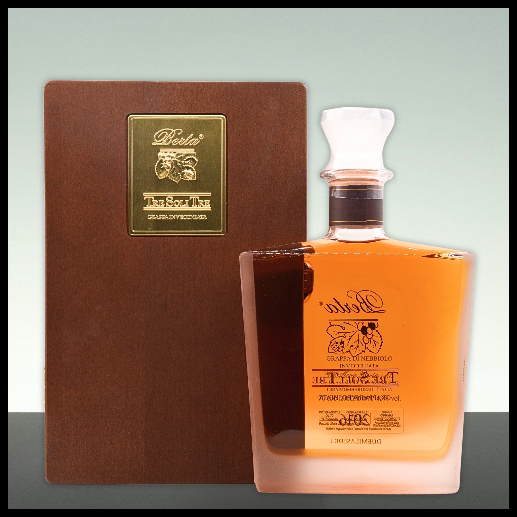 Berta Grappa Tre Soli Tre 0,7L - 43% Vol.